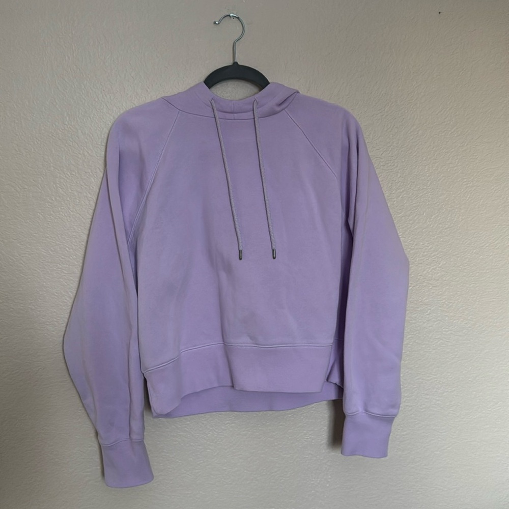 Purple cropped sweatshirt